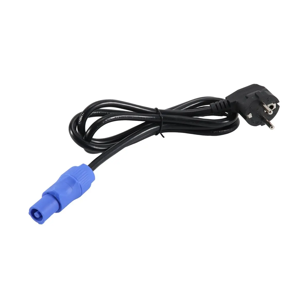 TCE Powercon Plug 1.5M Black Stage Light Power Cable, 3-Core DMX512 LED Event Lighting Cord Aviation Power Cord EU PLUG
