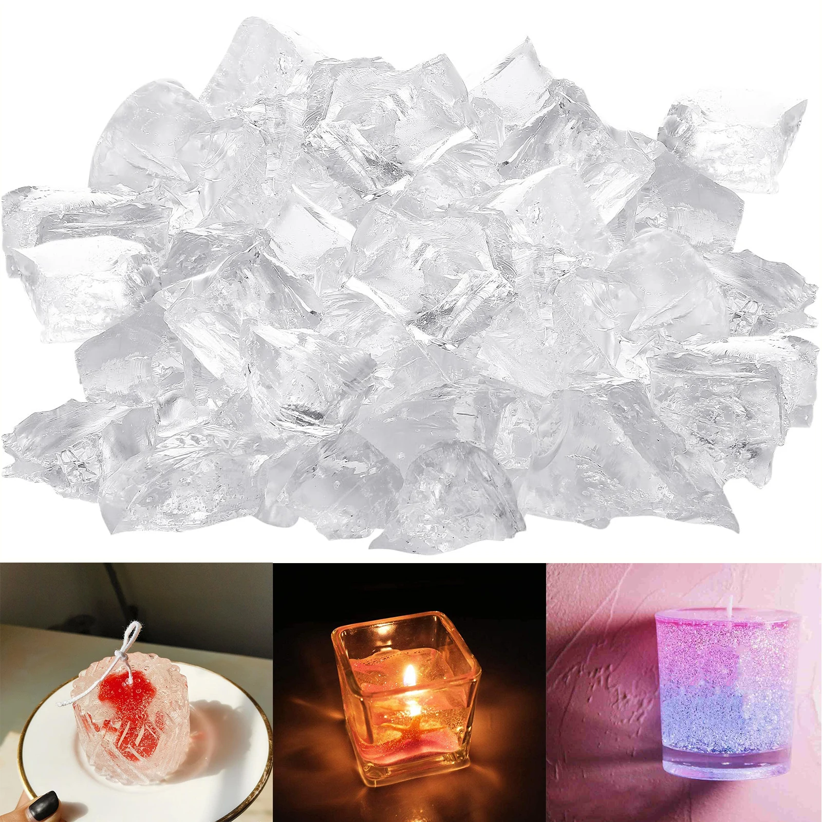 Crystal Clear Jelly Wax - Gel Candle Making Kit For Diy Aromatherapy & Decorative Candles