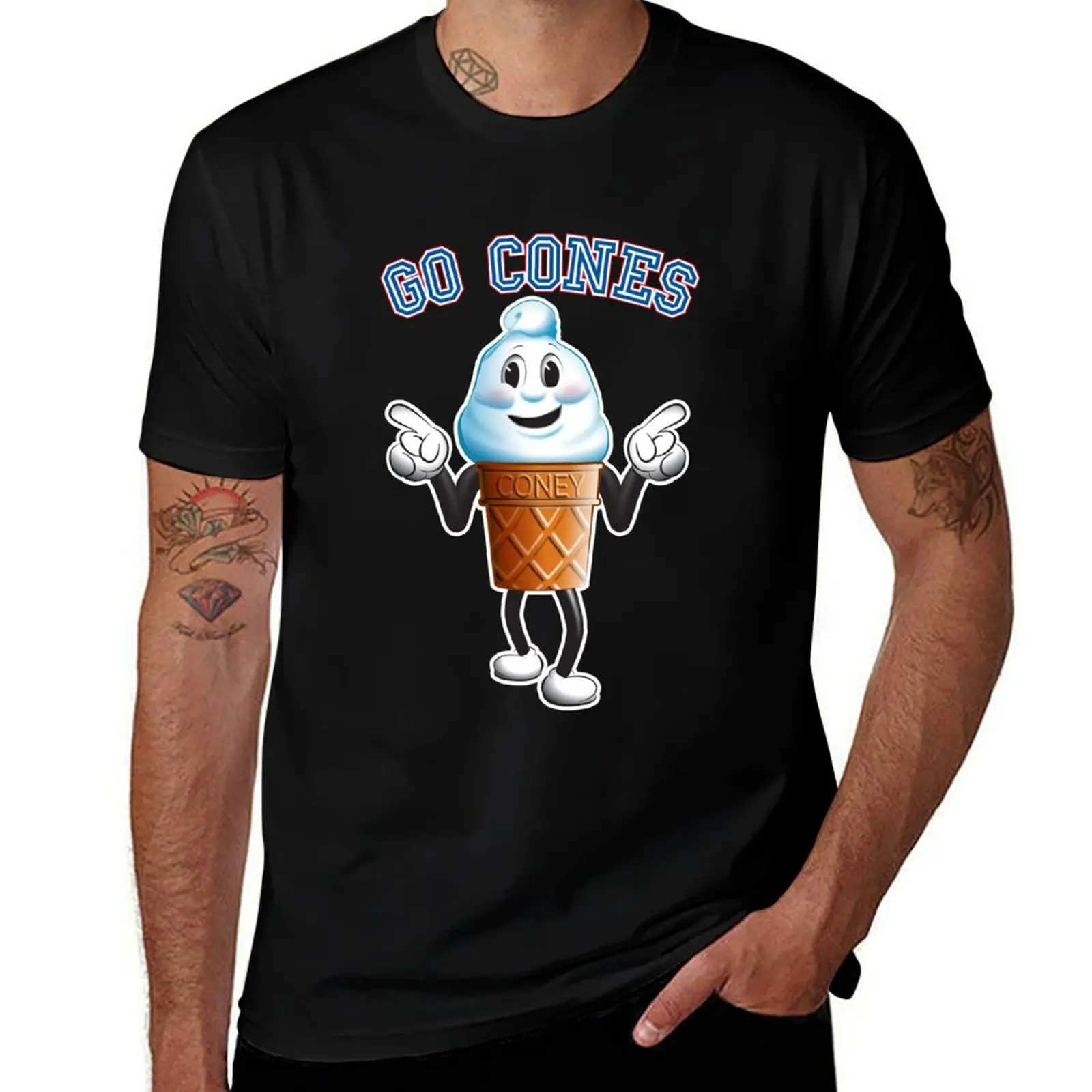 Coney - Wallace University mascot T-Shirt Everyday Wear Basic Short Sleeve Top T-Shirt