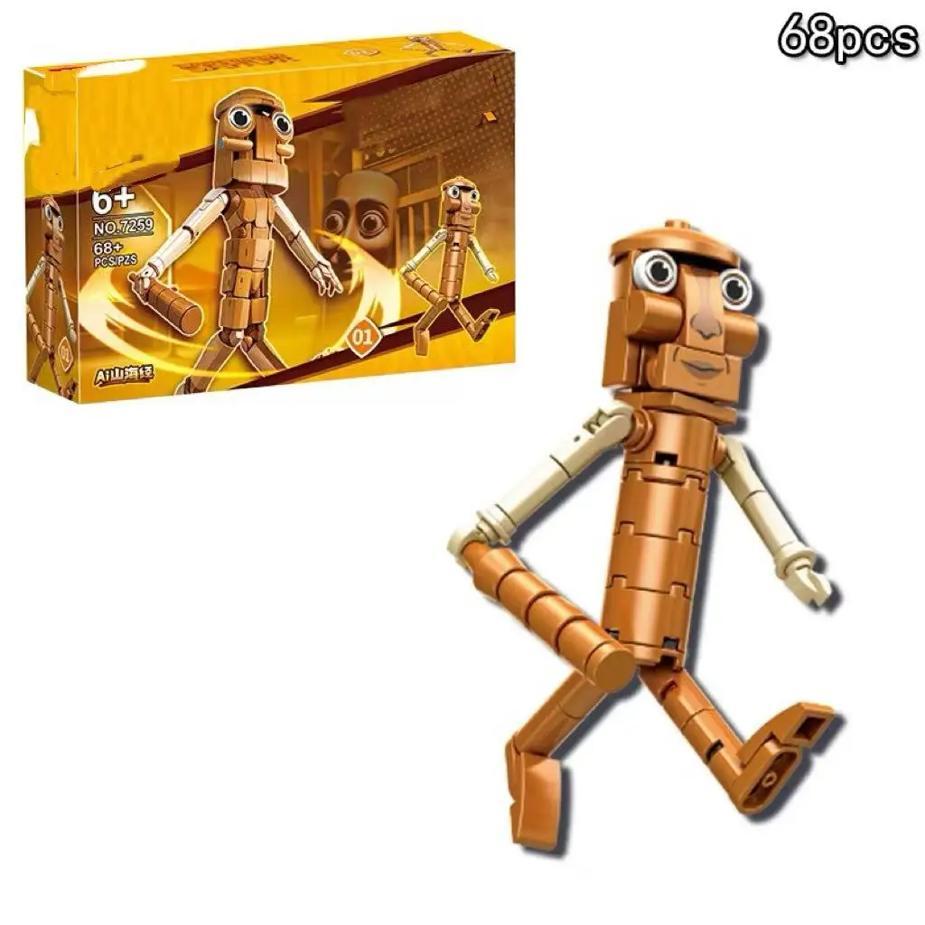 518PCS TTung Tung Sahur Figuur Blok Figuur Speelgoed Gift tralalero tralala Cartoon Blokken voor Kinderen Geschenken