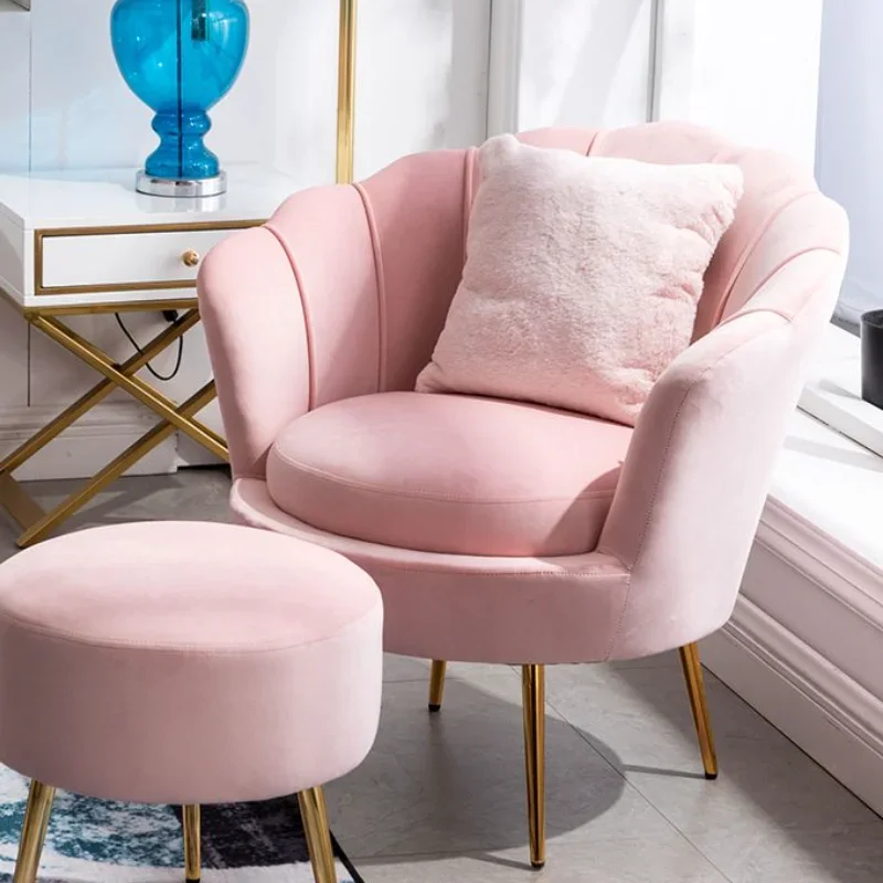 Advanced Nordic single sofa chair, modern armchair, living room furniture, balcony, home backrest, leisure chair