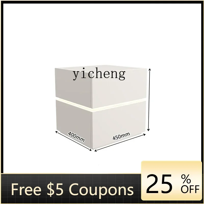 

BF solid wood cream wind bedside table modern simple small household bedroom storage cabinet