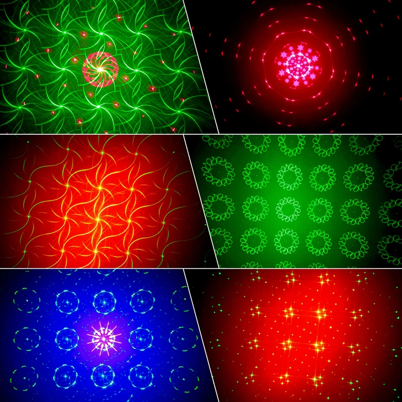 Mini Projecteur Laser RVB Portable avec Télécommande, Lumière de Scène LED pour Mariage, Noël, ixde Mariage