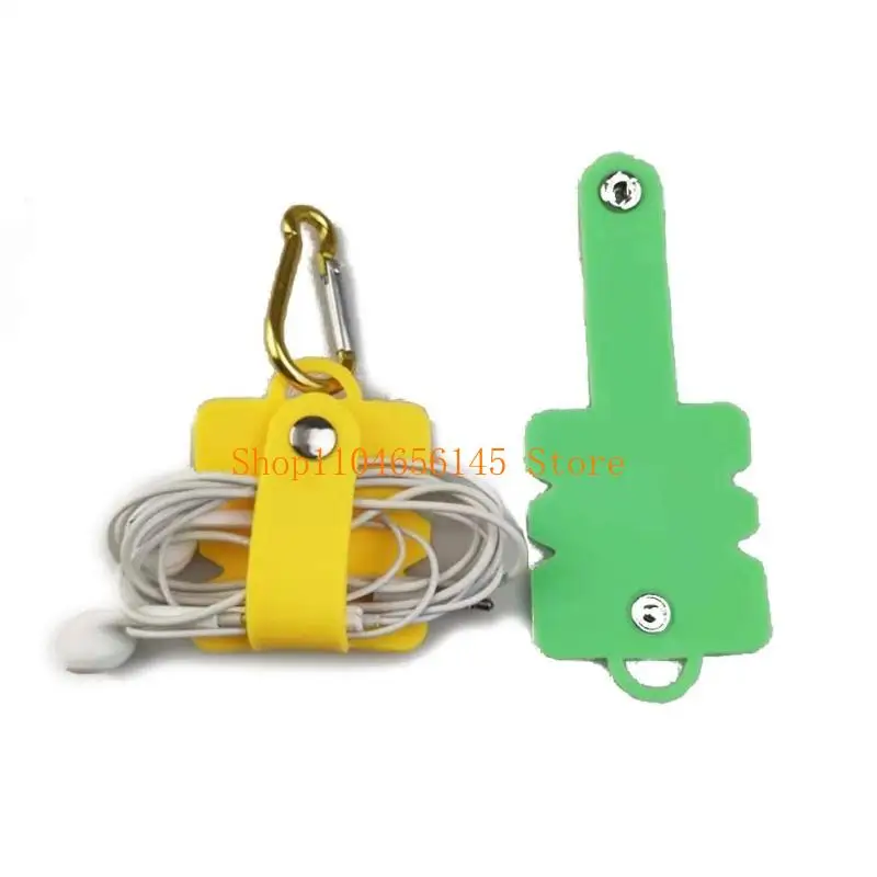 

5asd 1pcs Phone Cable Organizer Premium Silicone Wrap Cable Manager Leather Headphone Manager Cable Winder Holder Keeper
