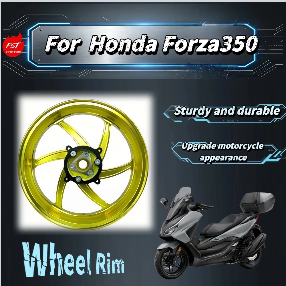 For Honda Forza350 15 Inch 5‑Spoke Alloy Wheel Rim High‑strength Impact‑resistant Anti‑rust Stylish Custom Mod Accessories