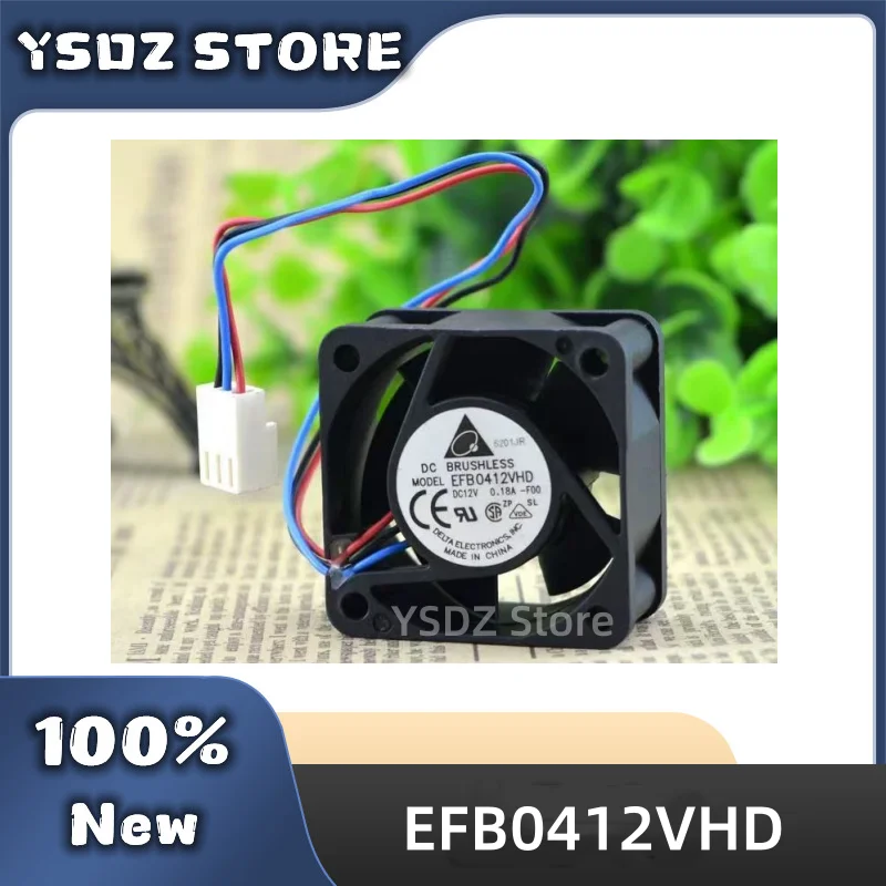 EFB0412VHD -R00/F00 3-wire DC12V 0.18A 40*40*20MM For Delta New Original Cooling fan Fast Shipping