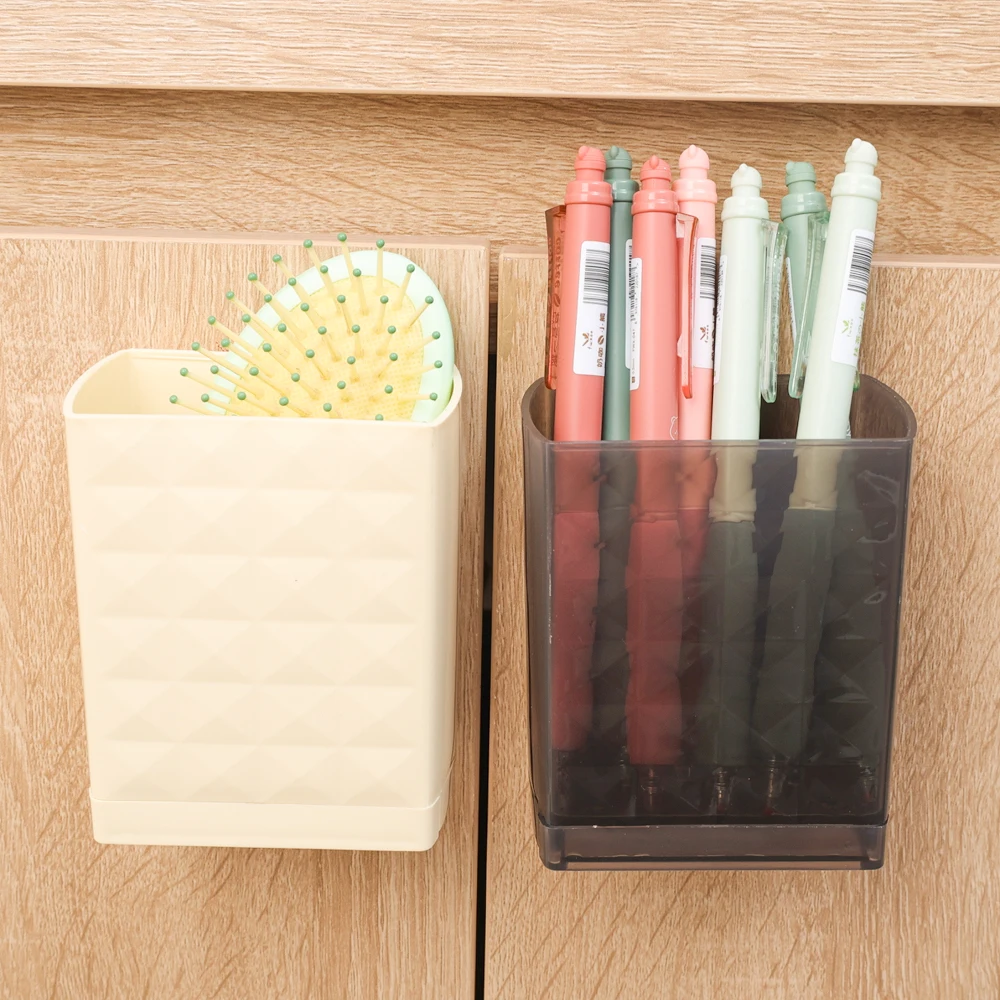 Drillable Storage Rack Wall-Mounted Storage Boxes Kitchen Chopsticks Spoon Drain Rack Self-Adhesive Bathroom Cosmetics Holder