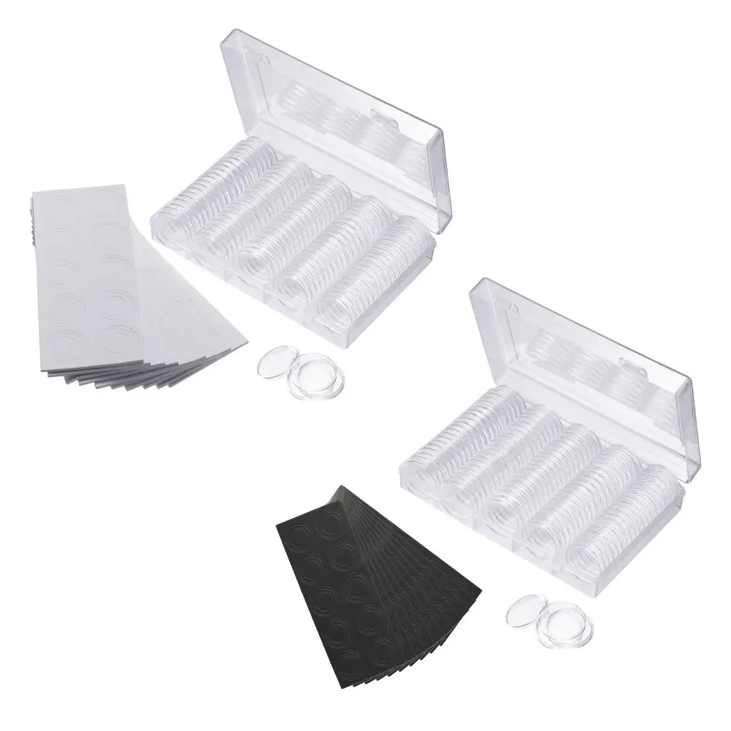 Clear Coins Display Storage Box Collectible Case for Certified Coin