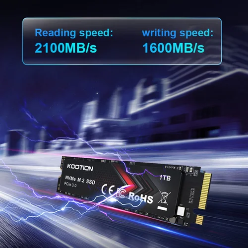 Imagen 2 del producto KOOTION X15Lite SSD NVMe M2 1TB 512GB 256GB Nvme M2 SSD M.2 2280 PCIe 3,0x4 discos internos de estado sólido para ordenador portátil de escritorio
