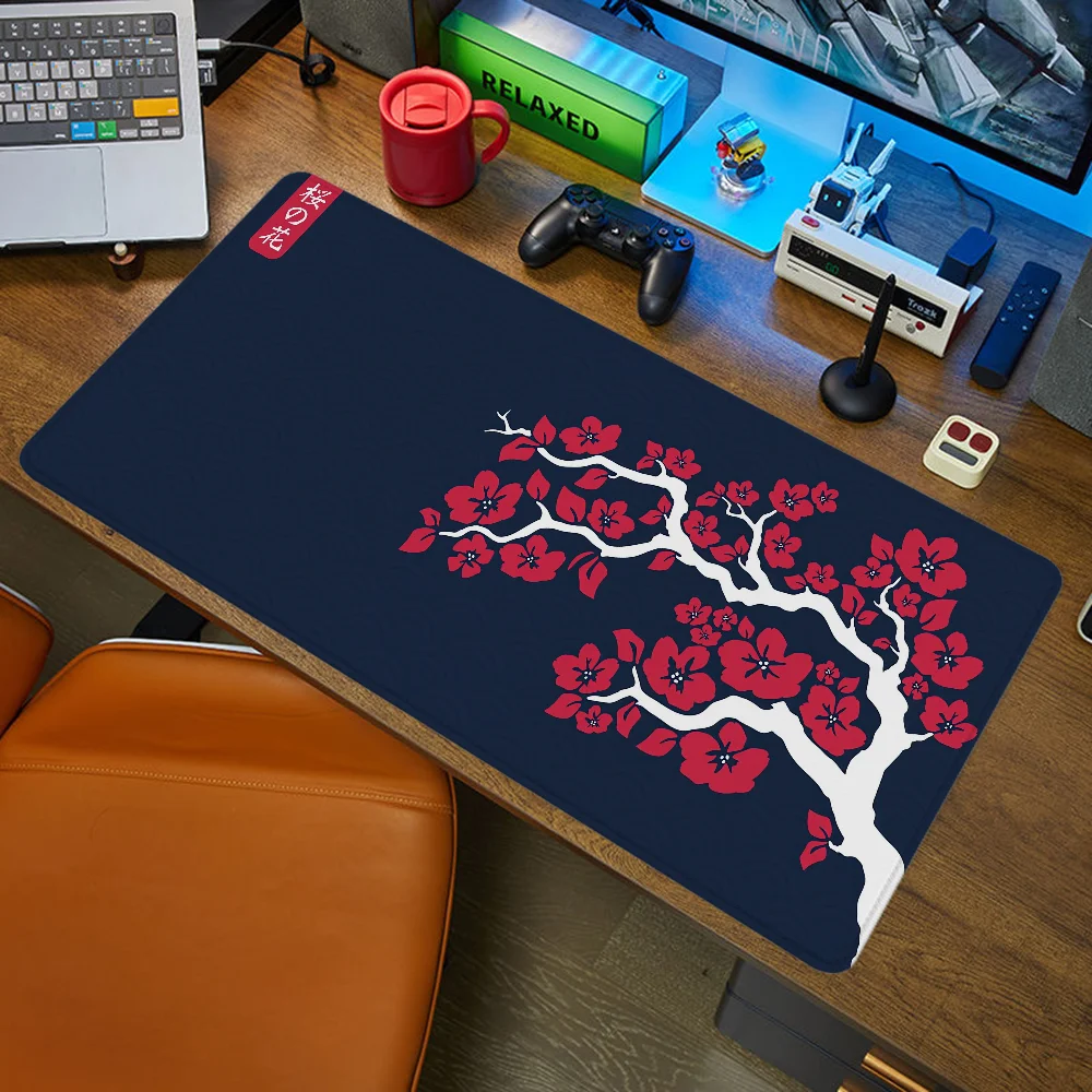 Sakura Mause Pad Computer Table Gaming Mats Mousepad Anime Gamer Desk Accessories Office Keyboard Mouse Pads Mat Large Pc Xxl