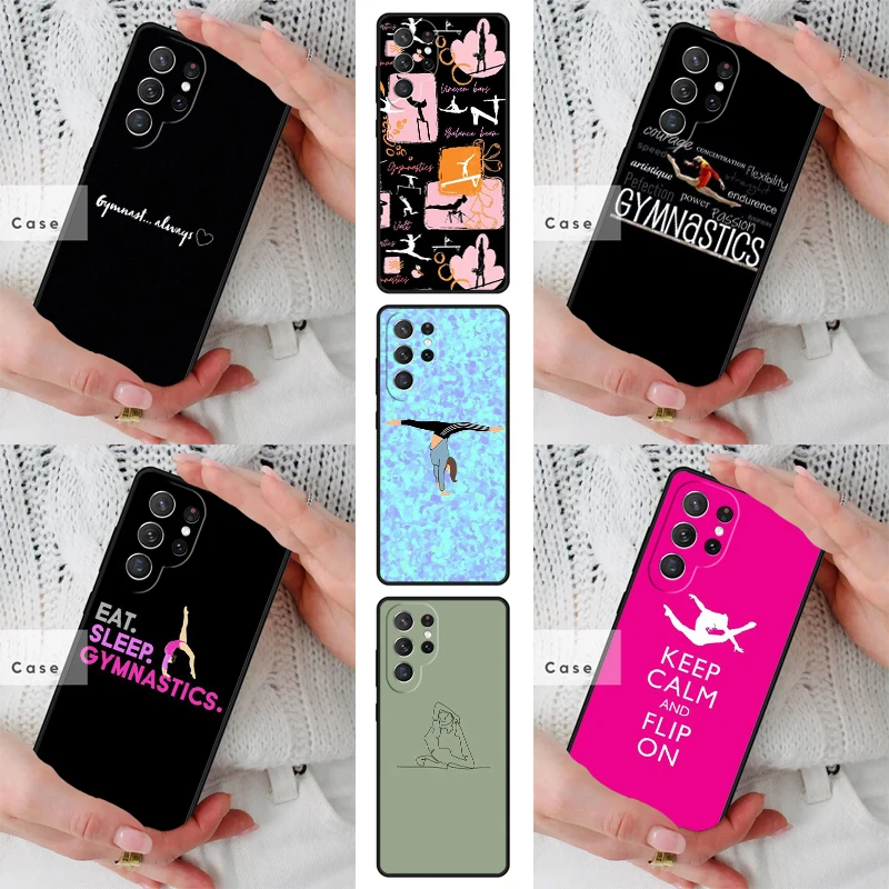 Love Gymnastics TPU Phone Case for Samsung Galaxy S26 S25 S24 S23 S22 S21 S20 Note10 Plus FE Ultra Cover