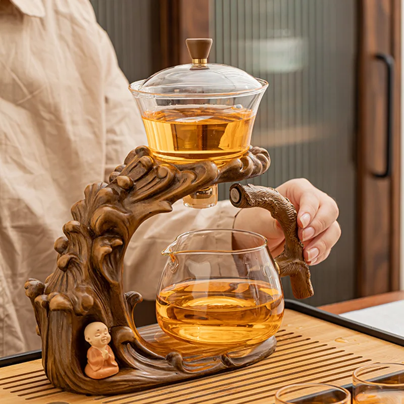 Kung Fu Teapot Fully Automatic Integrated Lazy Tea God Tool Glass Tea Set