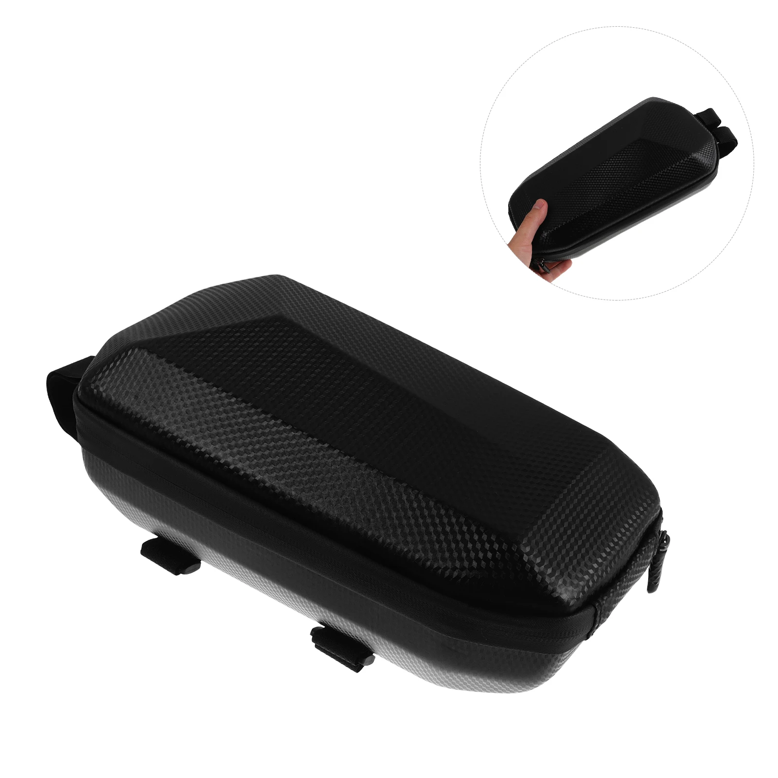 

1pc Waterproof Scooter Handlebar Bag Hardshell Eva Front Storage Pouch Universal Fit For Electric Bicycle Motorcycle Durable