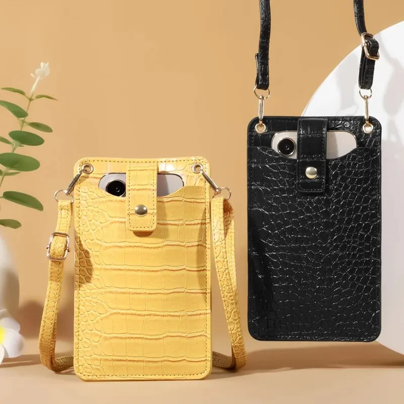 Damska Mini torba z PU skórzany portfel torba na ramię torba na ramię torba na telefon komórkowy — zdjęcie 4
