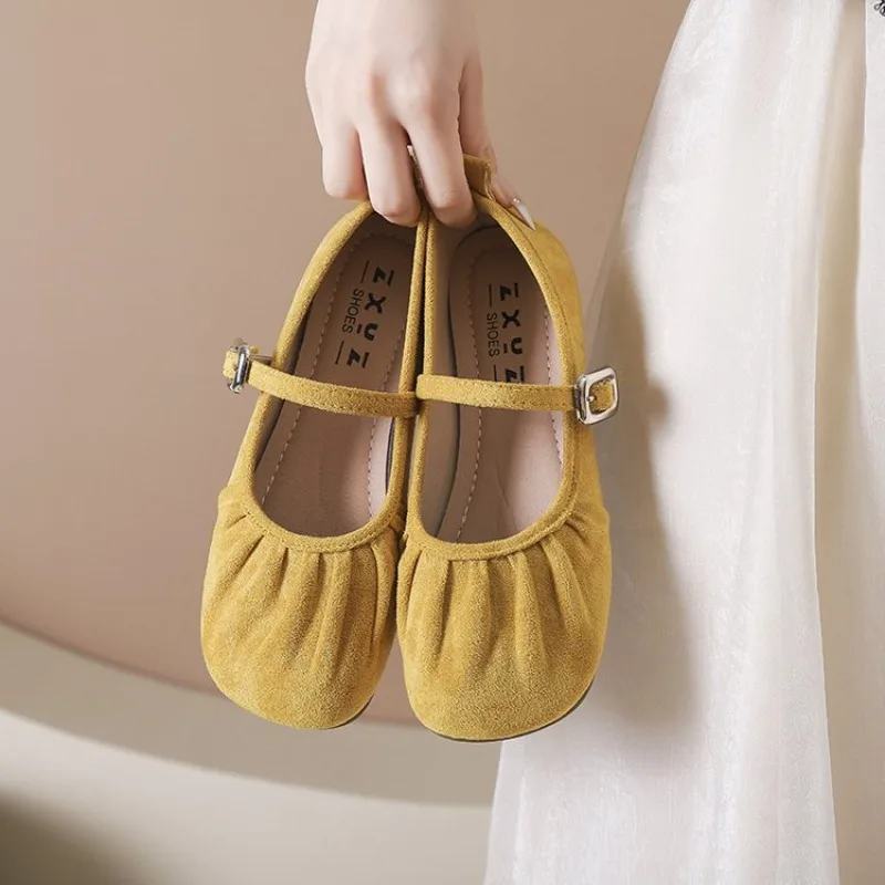 أحذية الصيف الأنيقة السيدات المرأة الأخفاف الباليه الشقق الخريف 2025 الباليه خريف جديد مريح ماري جينس أحذية النساء Au #1