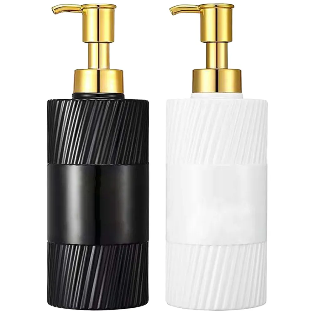 

2Pcs Press Shampoo Bottles Portable Refillable Soap Dispenser Hand Lotion Pump Bottle Large Capacity Bathroom Travel Supplies