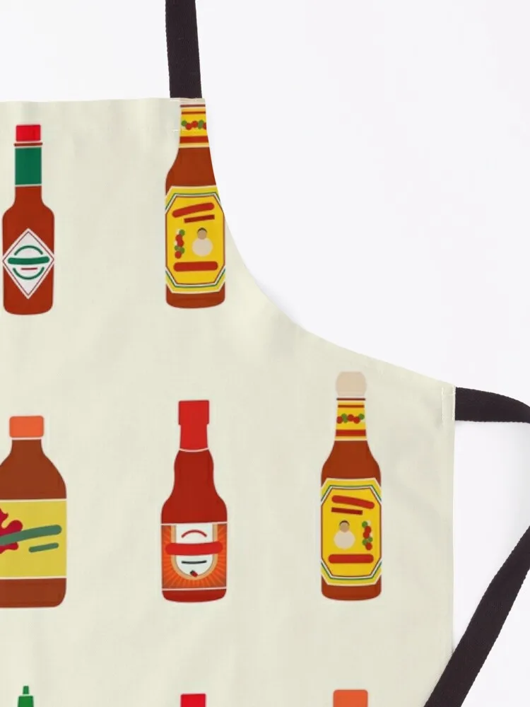 Hot sauce Apron Women's Kitchen Chef Accessory Chef Uniform Apron