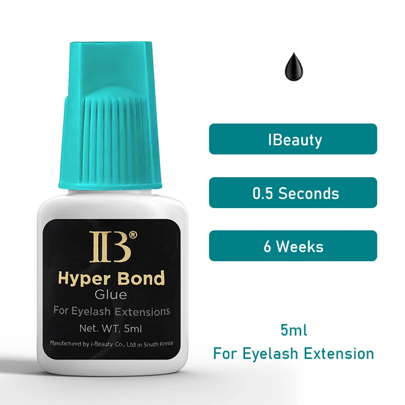 1 Bottle IBeauty Hyper Bond Cyan Cap 5ml 0.5S for Eyelash Extensions Glue Makeup Tools Korea Beauty Health Shop Quick Drying