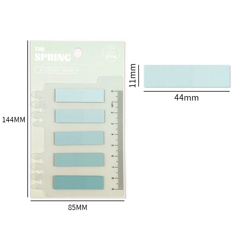 Bloc de notas adhesivas coloridas, etiquetas, marcadores, Bloc de notas, escuela, oficina, suministros de papelería para estudiantes, 100 hojas por