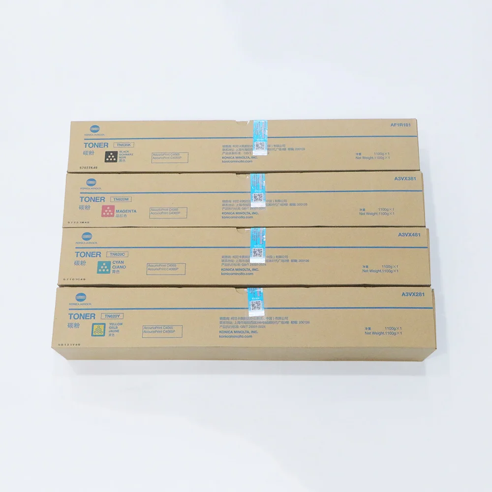 1set 4X TN620 TN635 Original CMYK Toner Cartridge for Konica Minolta AccurioPrint C4065 C4065P C2060L C3070L C1060L