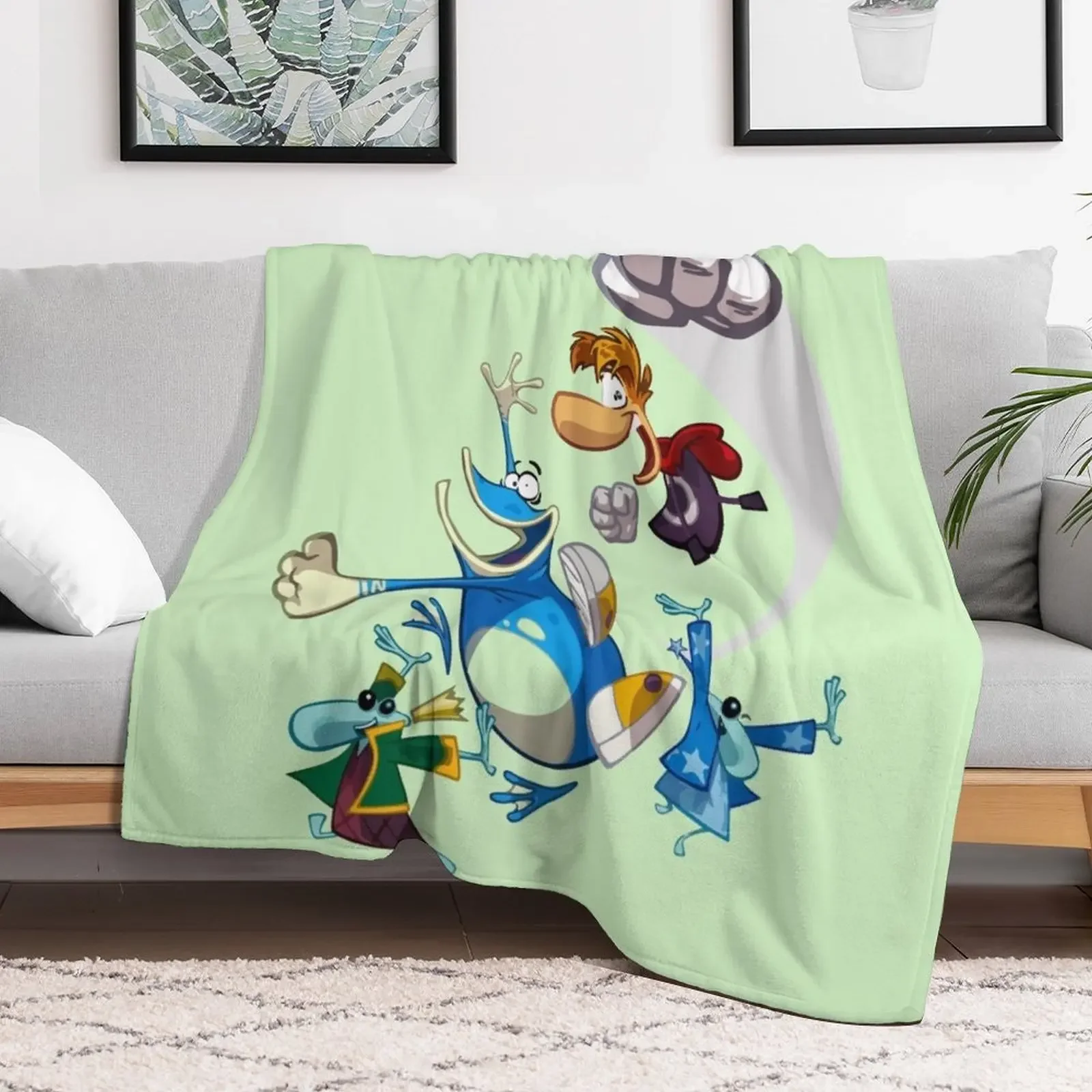 Rayman and Globox Throw Blanket Sofa Quilt wednesday Blankets