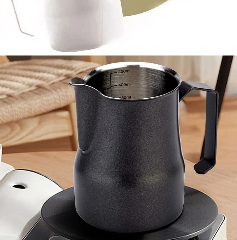 Waage aus Edelstahl 304, Mund, Latte, Dampf, Kaffee, Milch, Blase, Topf, Schlagzylinder, Kran, Farbprozess, Küche, Café, Zubehör – Detail 8