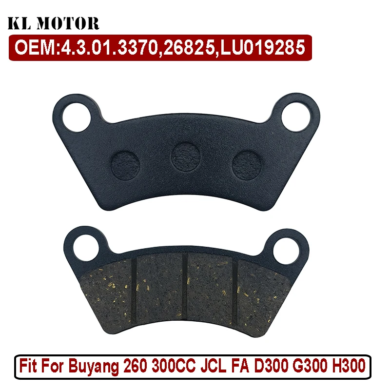Rear Brake Pads Back Frictional Plates For Buyang 260 300CC JCL FA D300 G300 H300 ATV Quad 4.3.01.3370 26825 LU019285
