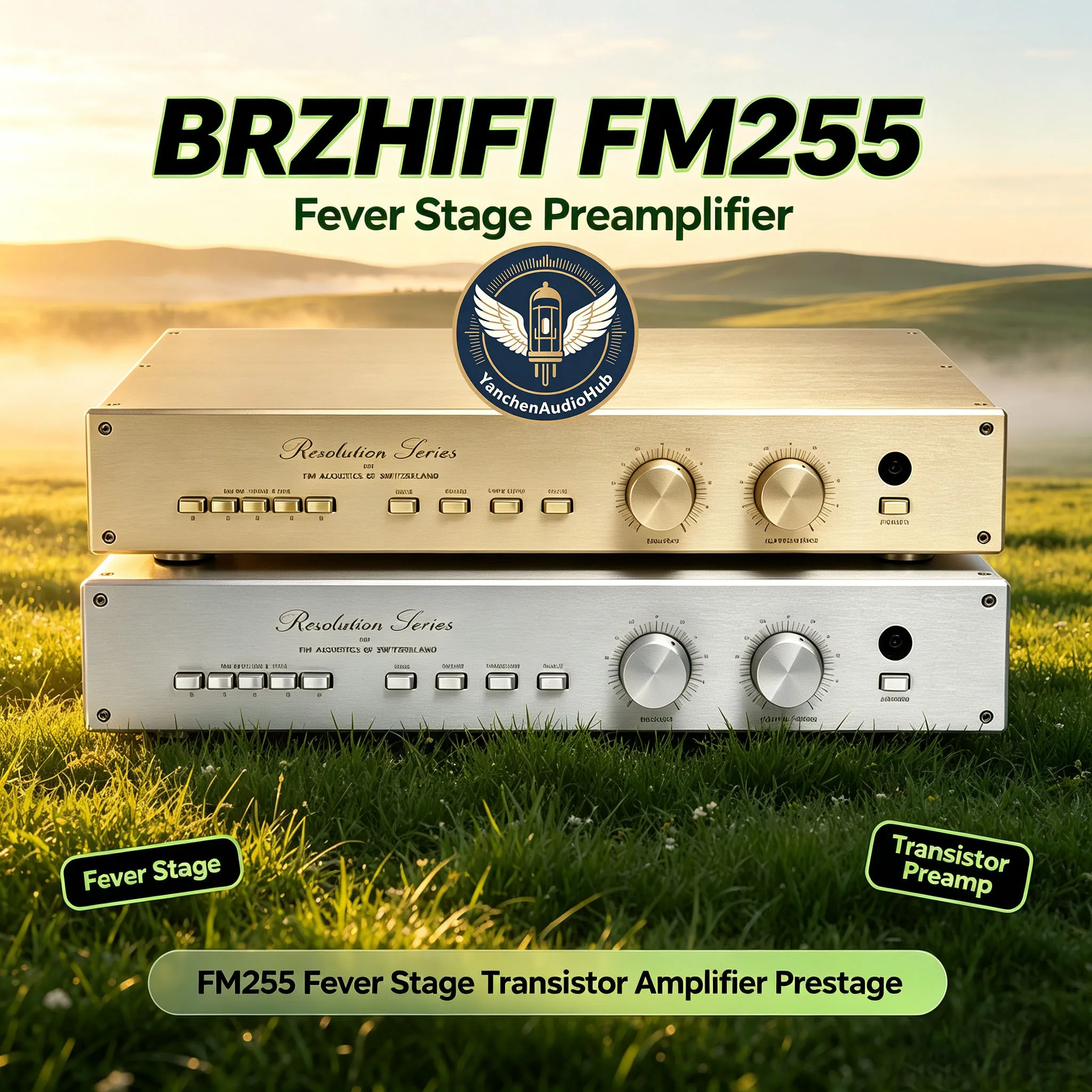 CHN 2027 new BRZHIFI-FM255 fever stage transistor amplifier front stage