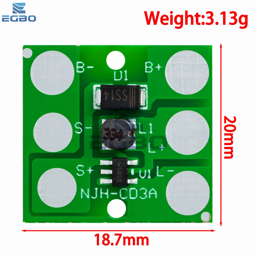 1.2V Solar Lawn Light Controller Board Ni-MH Battery Road Lamp Circuit Module Light Control for Home Solar Landscape Buried Lamp