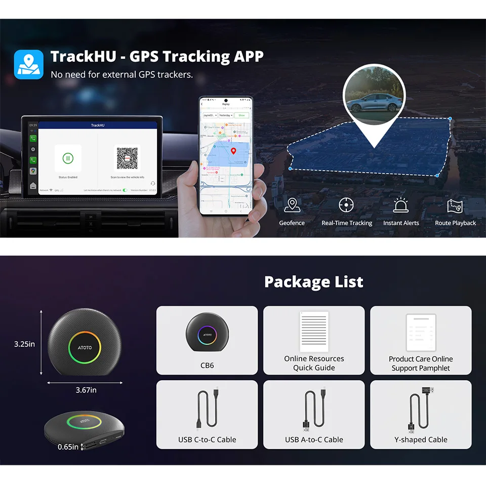 ATOTO Car Magic AI Box Ring Kit Smart Android System 4G+64G