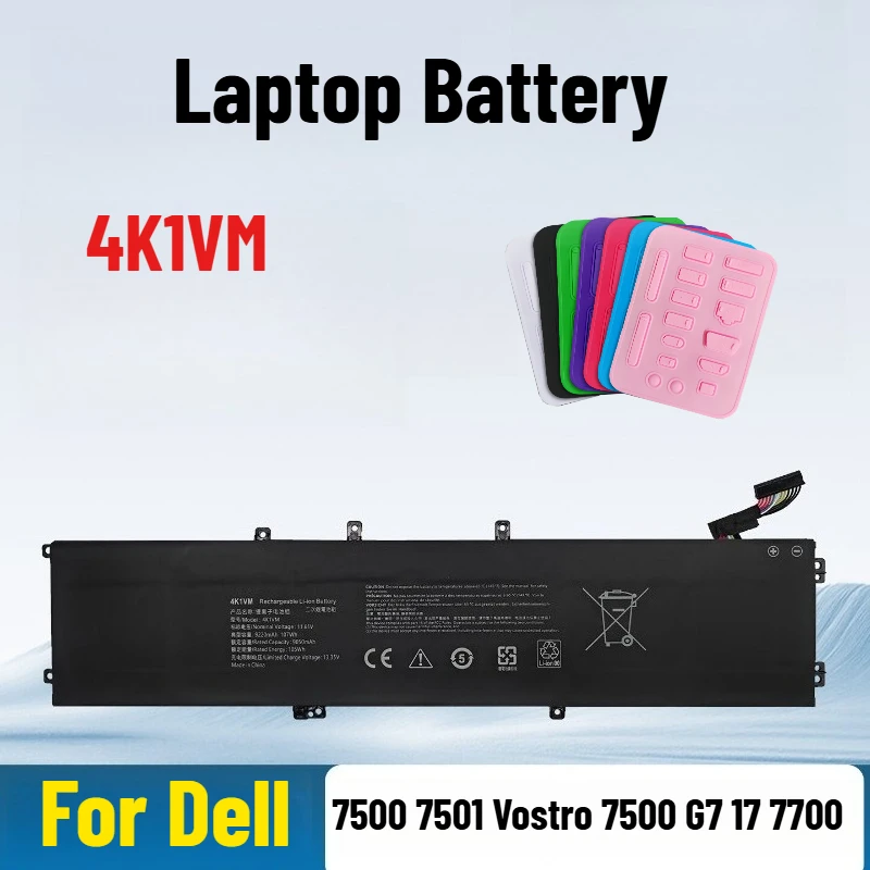 

Laptop Battery for Dell Inspiron 7500 7501 Vostro 7500 G7 17 7700 4K1VM