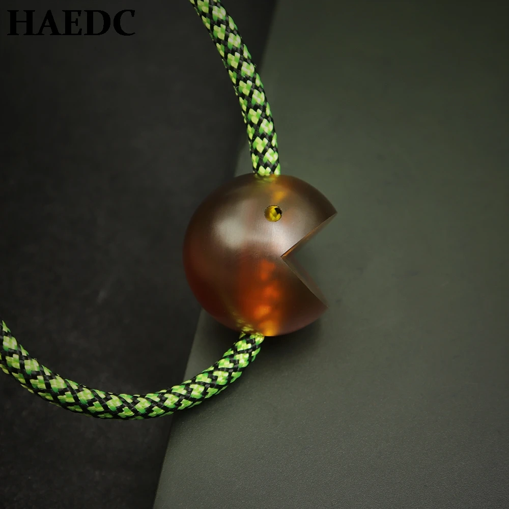 HAEDC PEI Little Ghost Resin Paracord Beads Pendant Keychain Pendant