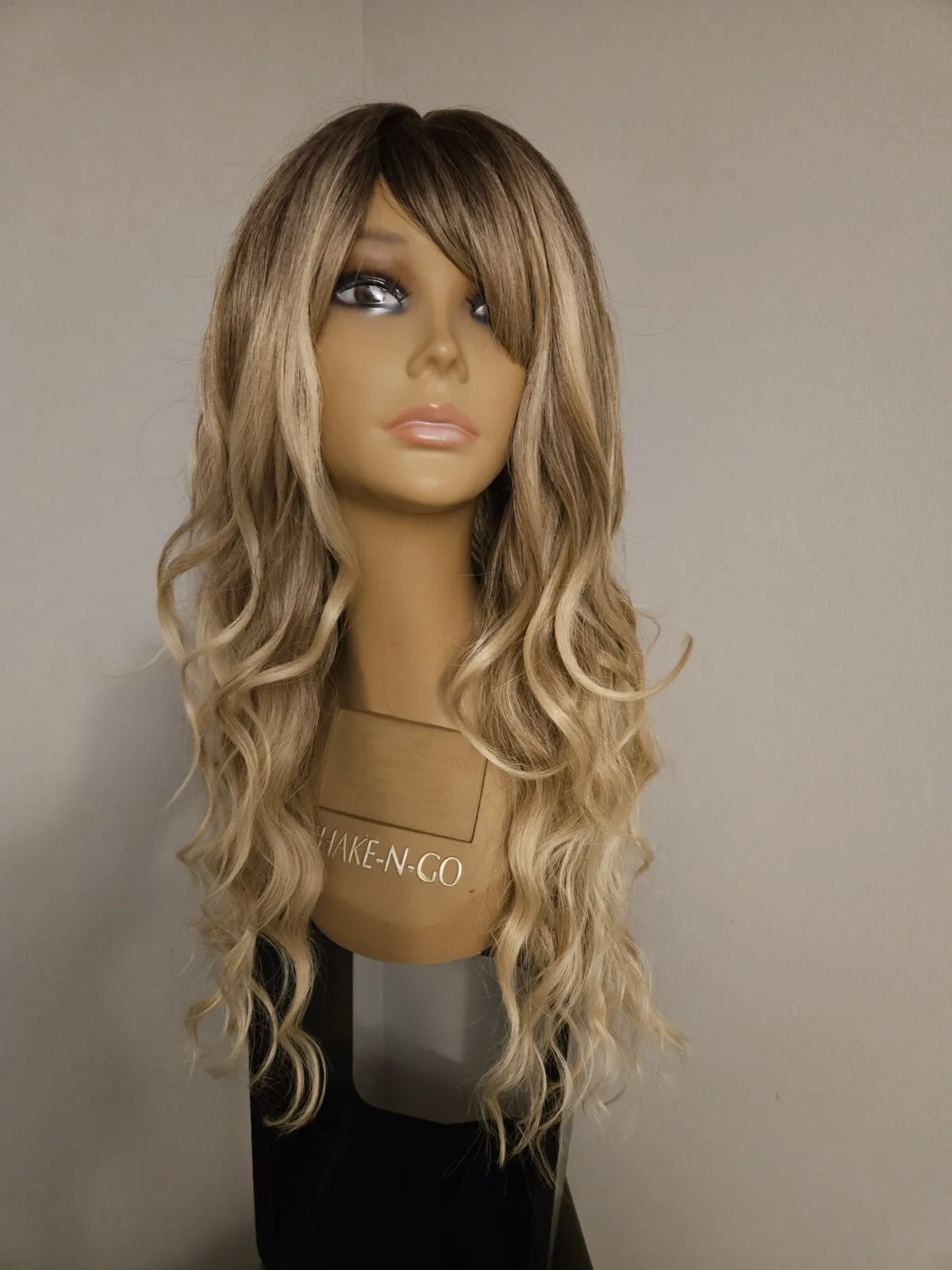 جديد طويل مختلط أشقر متموج الشعر الانفجارات الكثير من الألوان أومبير #2