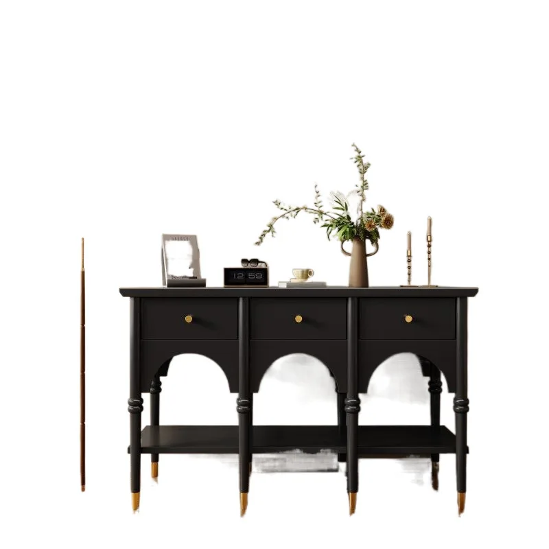 

Solid wood medieval style, entrance cabinet, chest cabinet, side cabinet, locker, shelf, modern simplicity