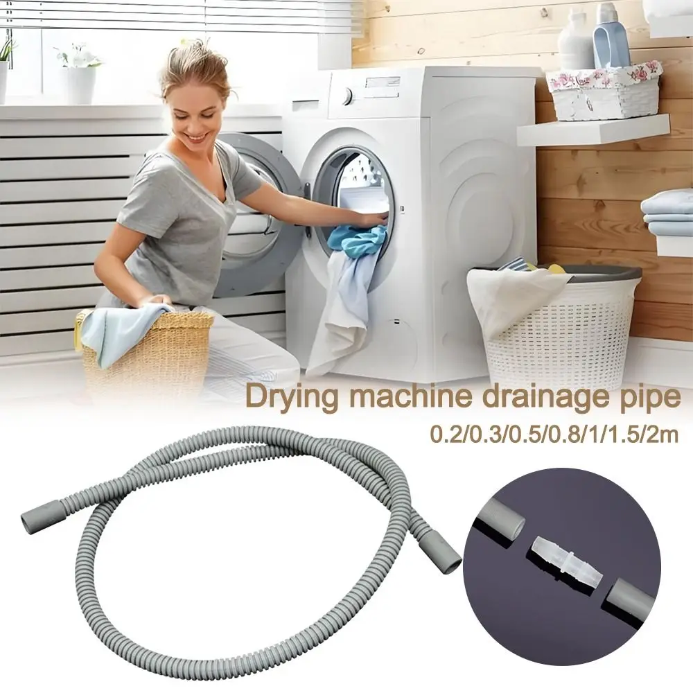 

10mm Dryer Drain Multiple Sizes Replacement Dryer Extension Hose with Adapter for Midea for Haier for Siemens Dryers