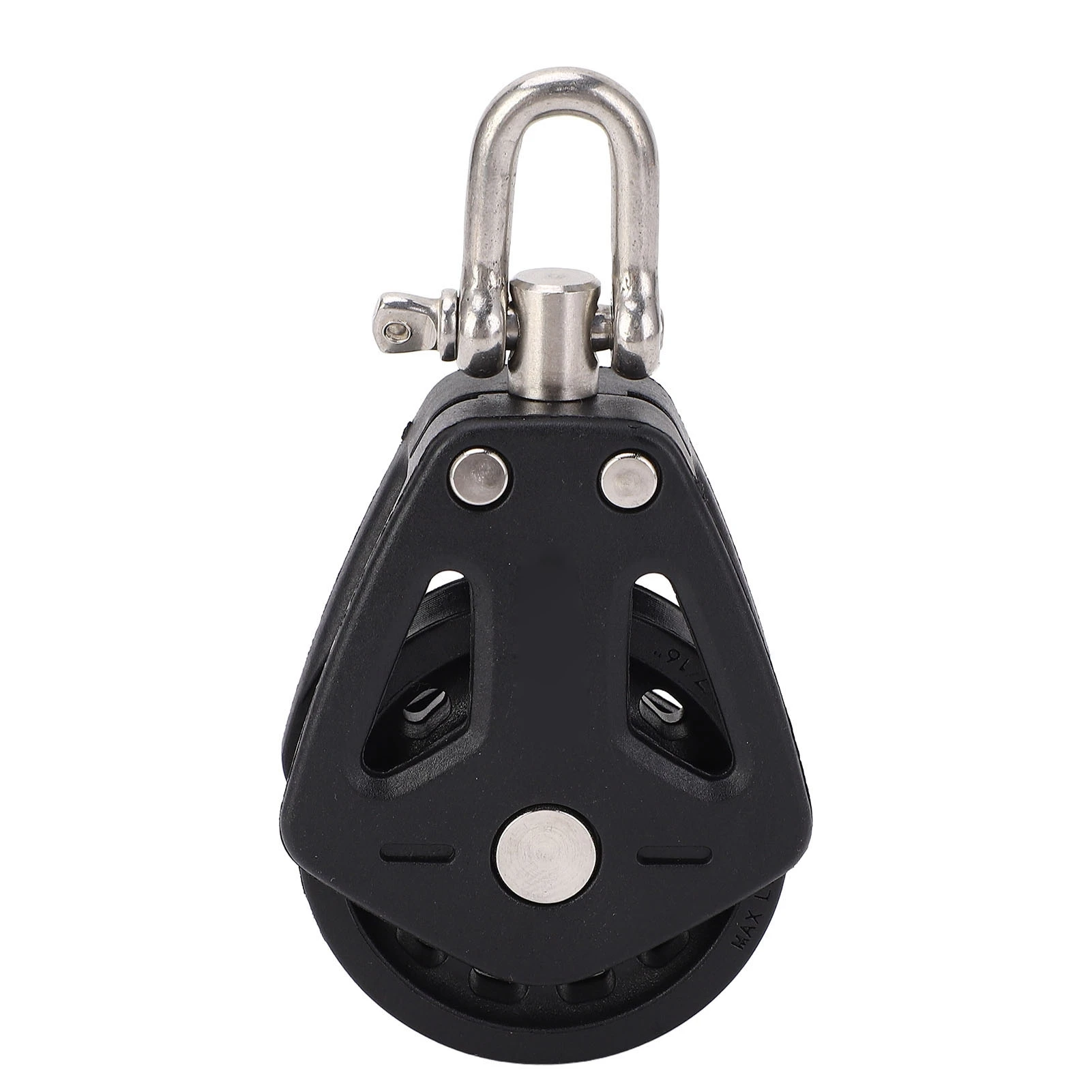 Stainless Steel Nylon Marine Pulley Rope Runner Pulley Boat Accessories High Load Capacity