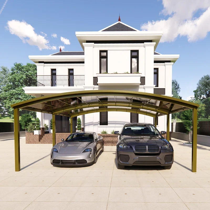 Modern Awning Aluminium Alloy Cars Duty Shed Outdoor Parking Portable Villa Shelter Canopy Tent Port Garden Carport Metal Garage