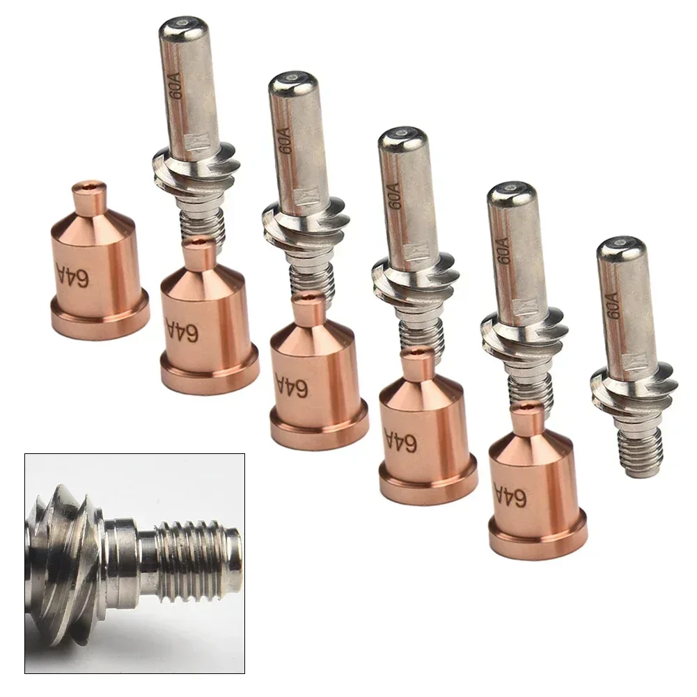 

LC105 Plasma Electrode KP2845-1 Tips KP2845-8 100A 1.7 Mm For Tomahawk 1538 Cutter Plasma Cutting Machine Torch Consumables