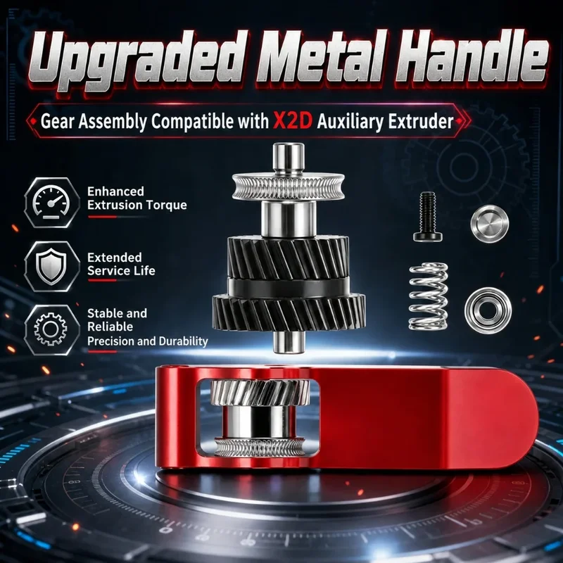 Extruder Zahnrad-Set gehärteter Stahl für Bambu Lab X2D