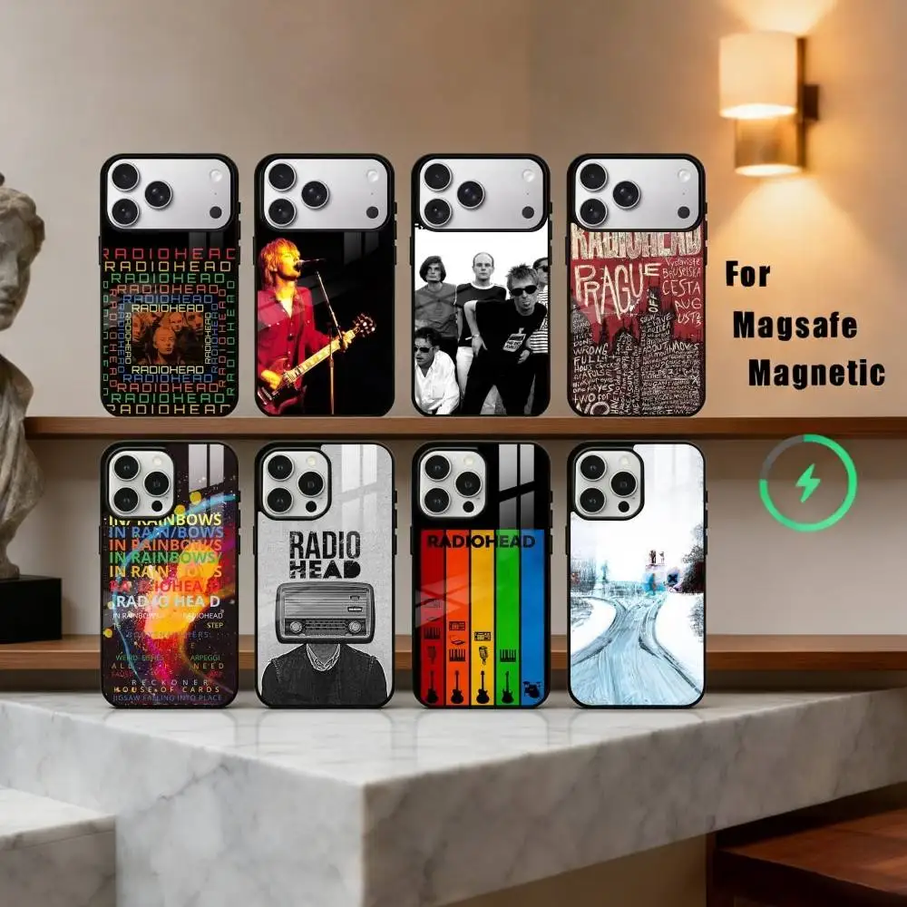 

Alternative R-Radiohead -D band Phone Case For iPhone17,16,15,14,13,12,11 Plus,Pro Max Magnetic For Magsafe Wireless Charging