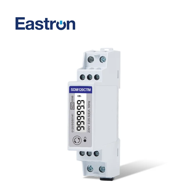 Imagem -03 - Meados de Rs485 Kwh Kwh u i p q pf hz Medida do Dmd Medidor de Energia Conectado ct do Trilho do Ruído Sdm120ct-modbus