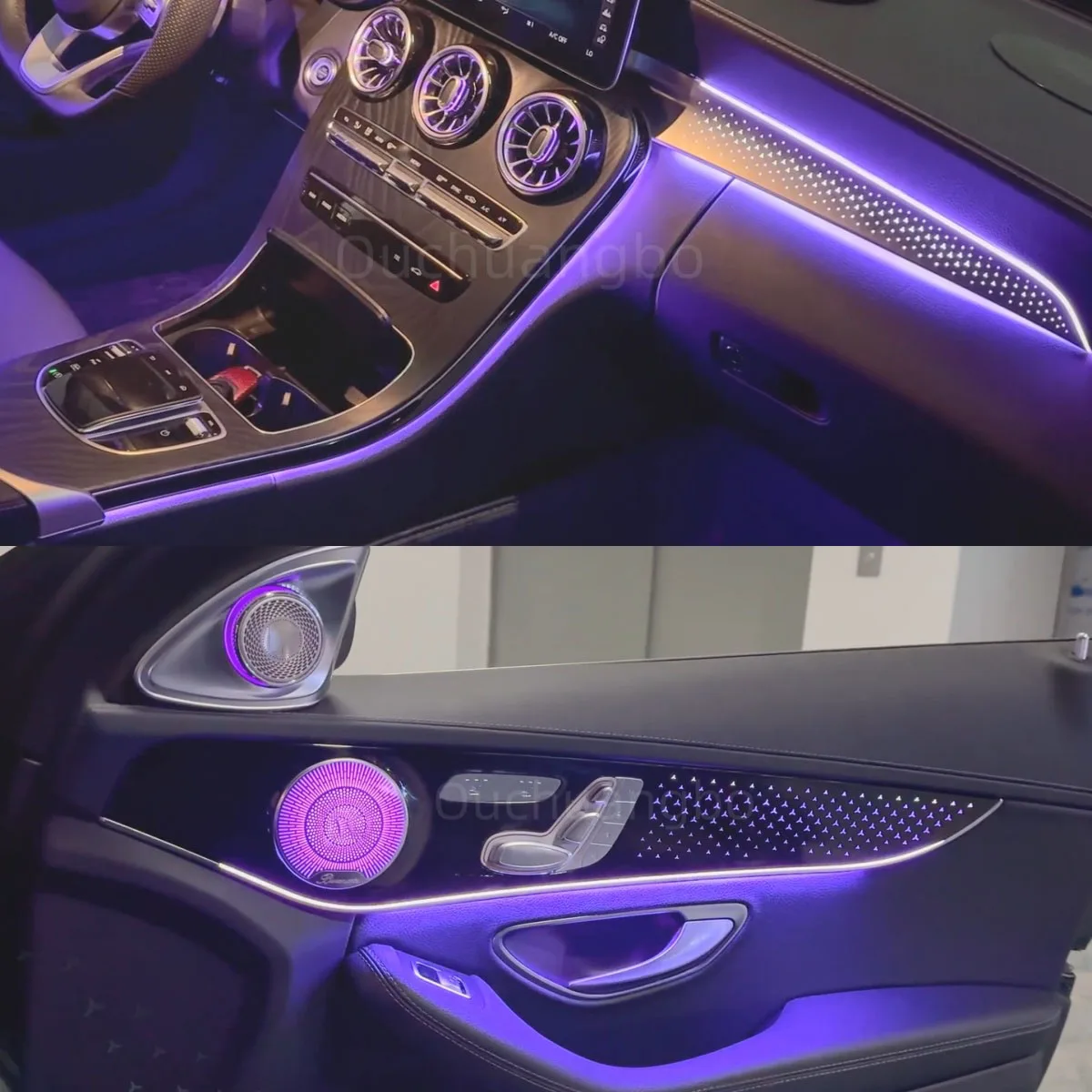 Gialulimn Ambient Light Kit for C W205 GLC W253 X253 LHD RHD 2015-2021 Car Interior Atmosphere Kit Moodlight Lamp Environment