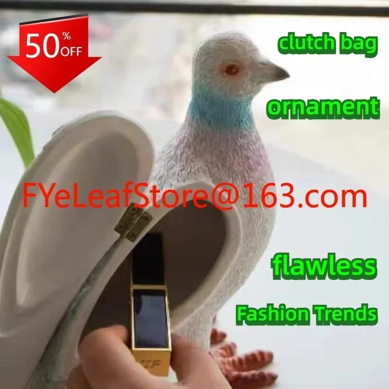 Japanese pigeon clutch bag creative fun casual versatile bag home decoration ornaments