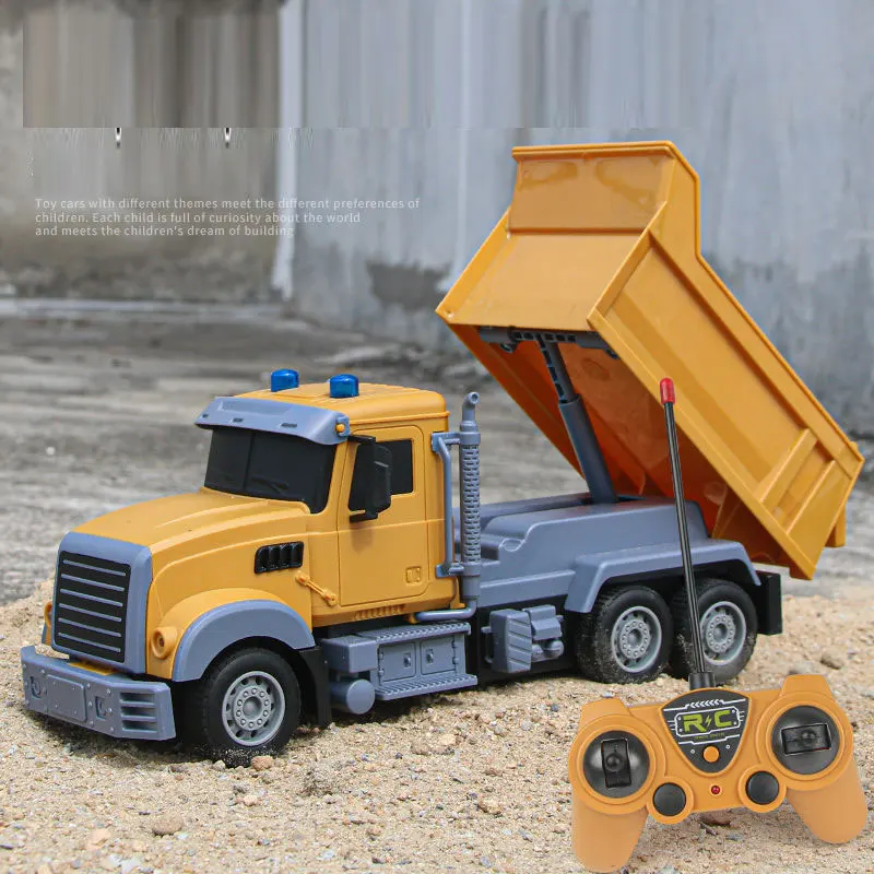 RC Engineering Car Remote Control Simulation Garbag Truck RC Truck With LED Off Road Electronic Mixer Truck Toy Boy Gift