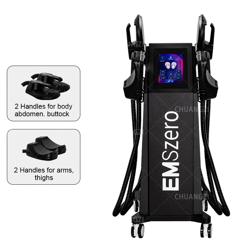 14 Tesla EMS Machine 6000W Hi-emt EMSSLIM NEO Technology Muscle Stimulation Body Sculpting  Slimming Emszero for Salon RF