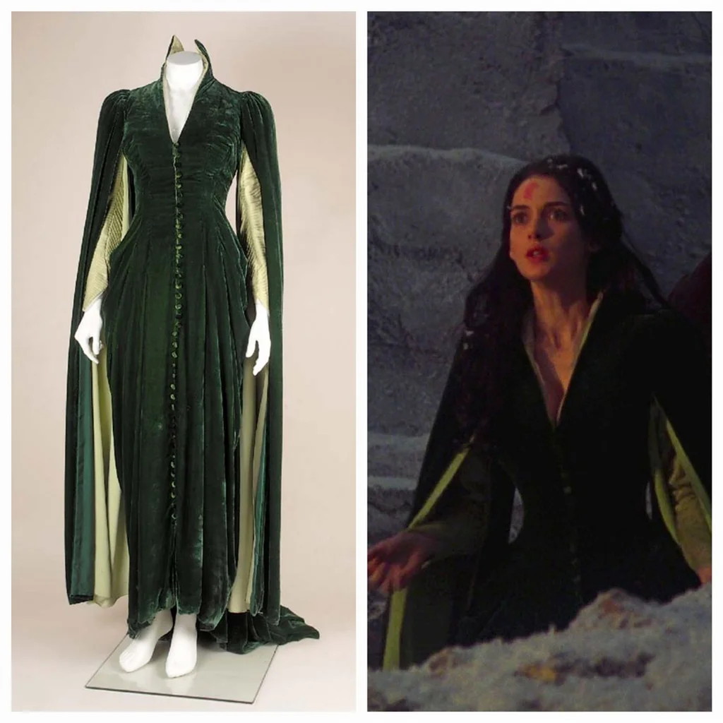 Bram Stokers Dracula Mina Harker Cosplay-Kostüm, grünes Gehkleid, mittelalterliches viktorianisches Gothic-Ballkleid, maßgeschneidert