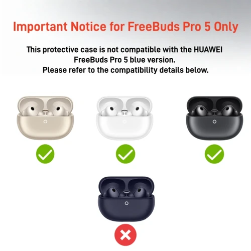 Imagen 2 del producto Para HUAWEI FreeBuds Pro 5 Pro 4 Funda de cuero fundas de auriculares de negocios para FreeBuds Pro 4 generación fundas de auriculares