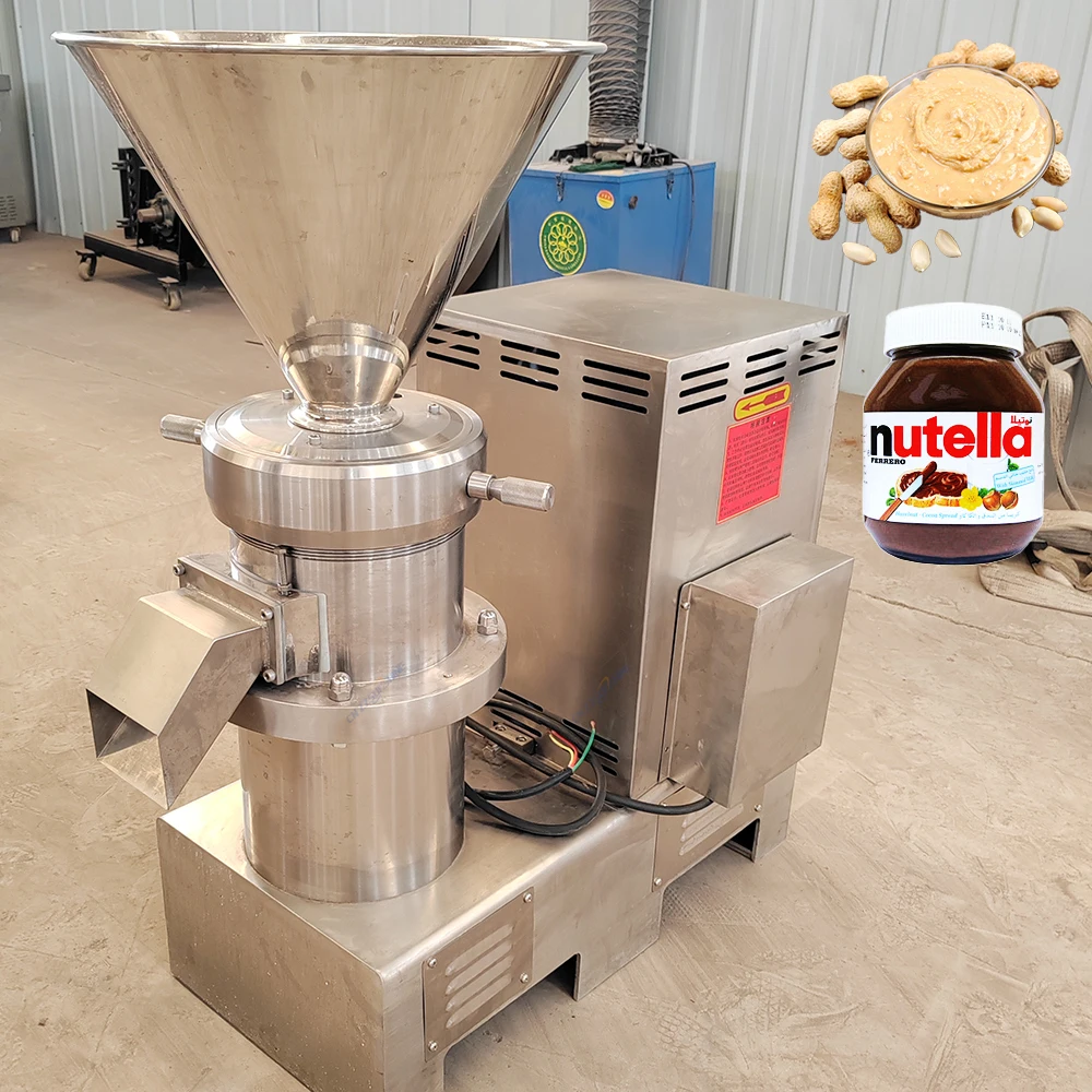 Factory Price Food Grade Durable SUS304 Colloid Mill 500W 220V Automatic Peanut Butter Making Machine for Sesame Nuts