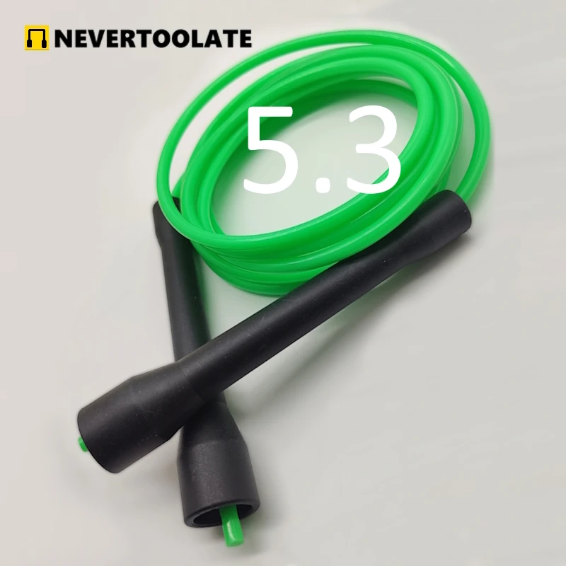 3.5 meters total rope length (3.2m in between) 5.3mm PVC ROPE CC HANDLE skipping jump rope speed rope fitness