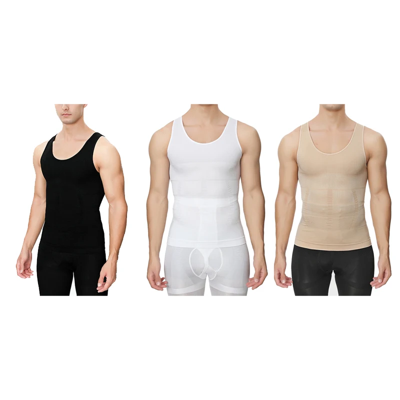 New Sweat Absorbent Body Shaping Sports Corset Vest Slimming Vest Men\'s Underwear Waist Cincher Corset Belly Body Shapewear